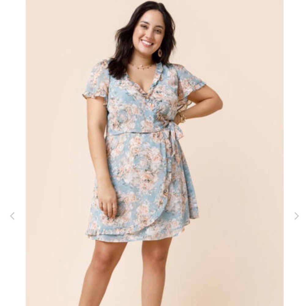 Harper Floral Wrap Dress from Francesca’s